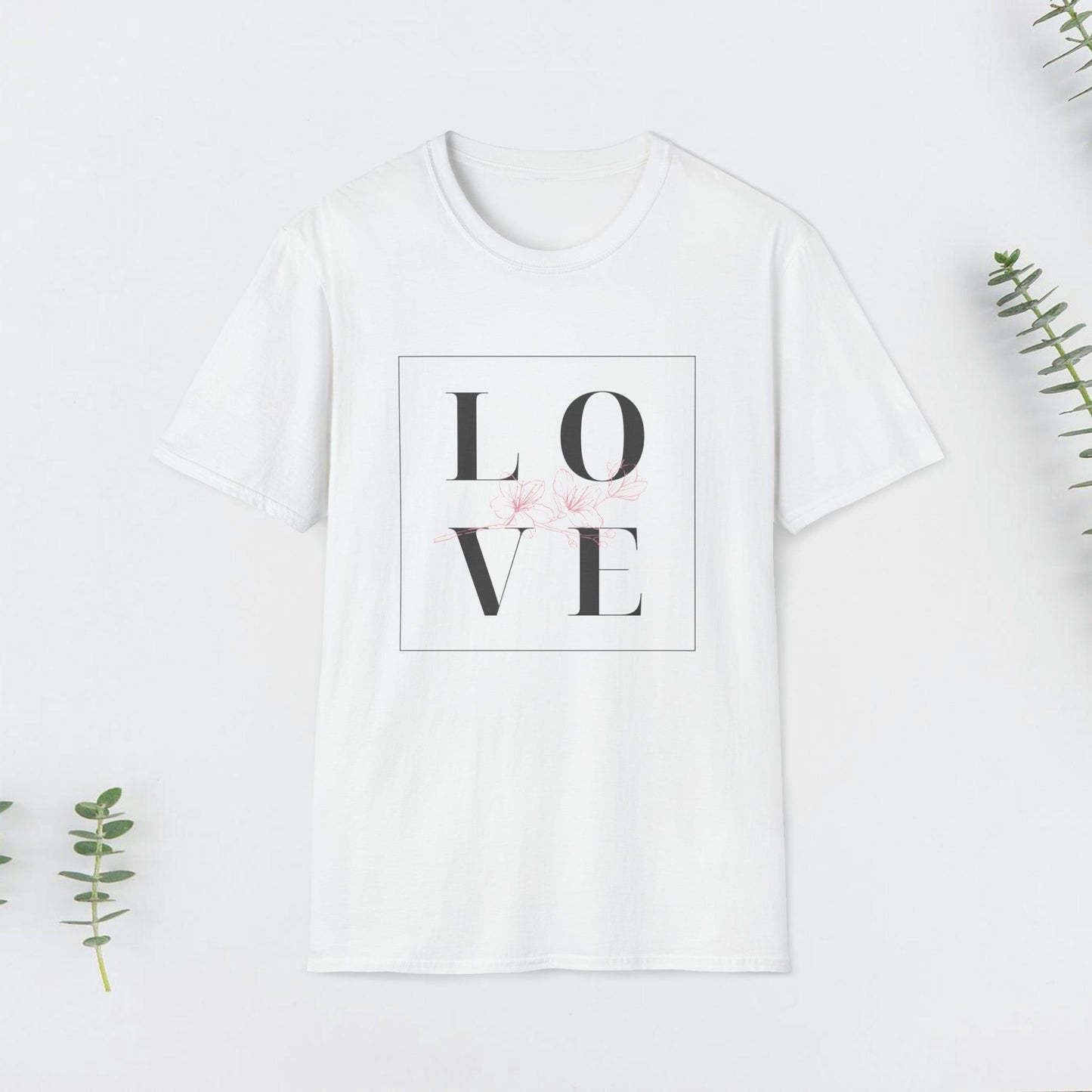 Cute Love Design, Valentine Unisex Softstyle T-Shirt - PrintHub Horizon