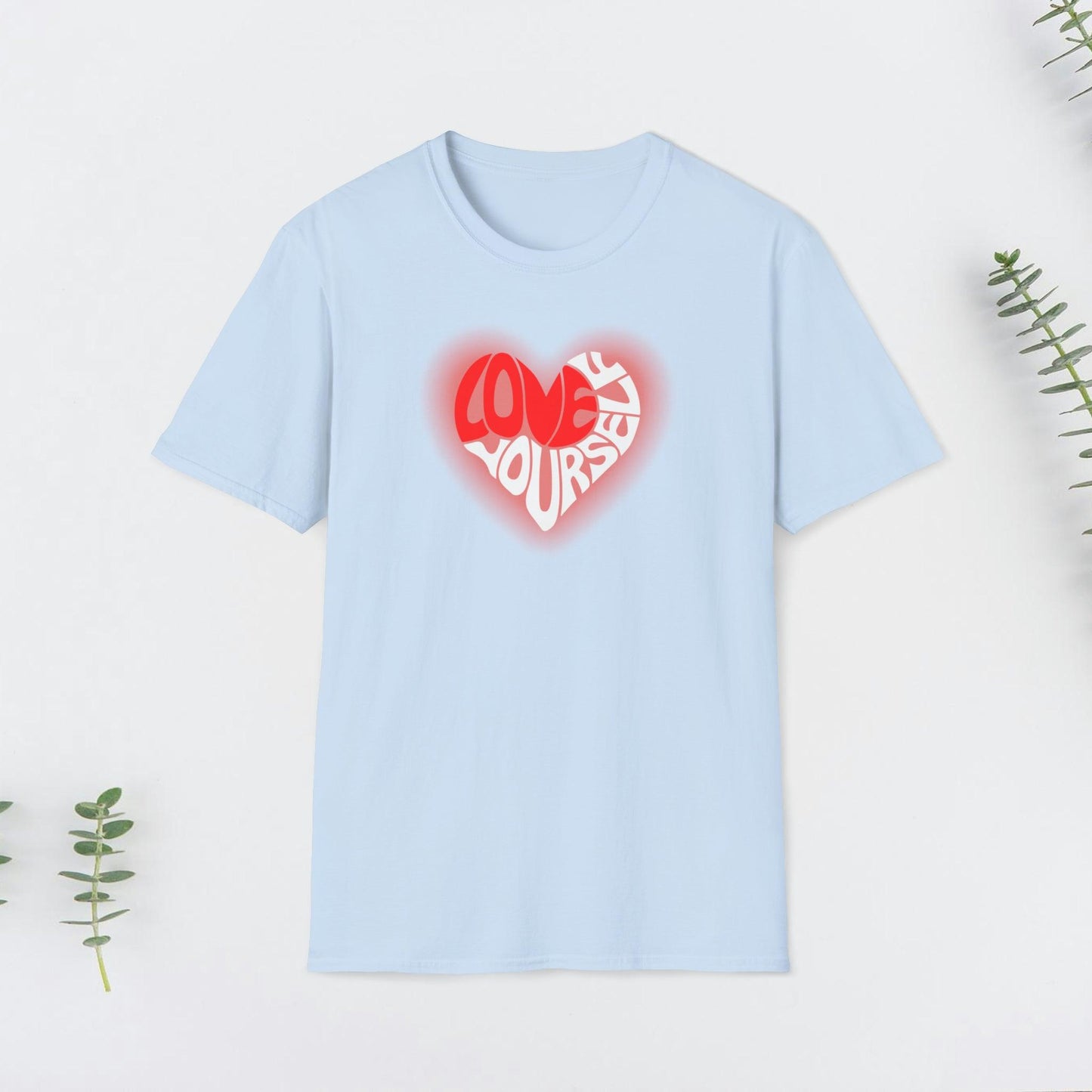 Valentine, Love Yourself Design, Unisex Softstyle T-Shirt - PrintHub Horizon