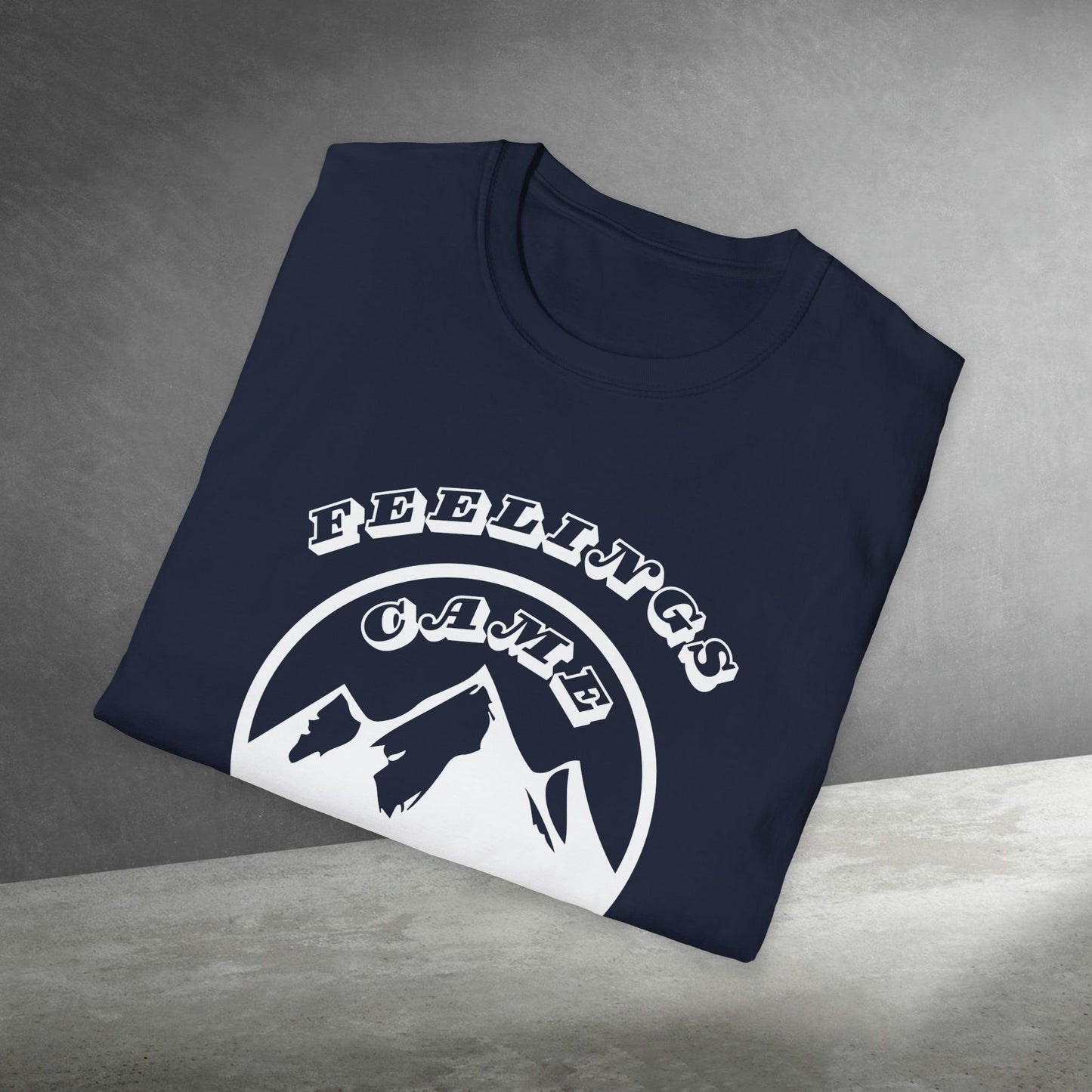 Mountain "Fellings came alive" motivation, Unisex Softstyle T-Shirt - PrintHub Horizon