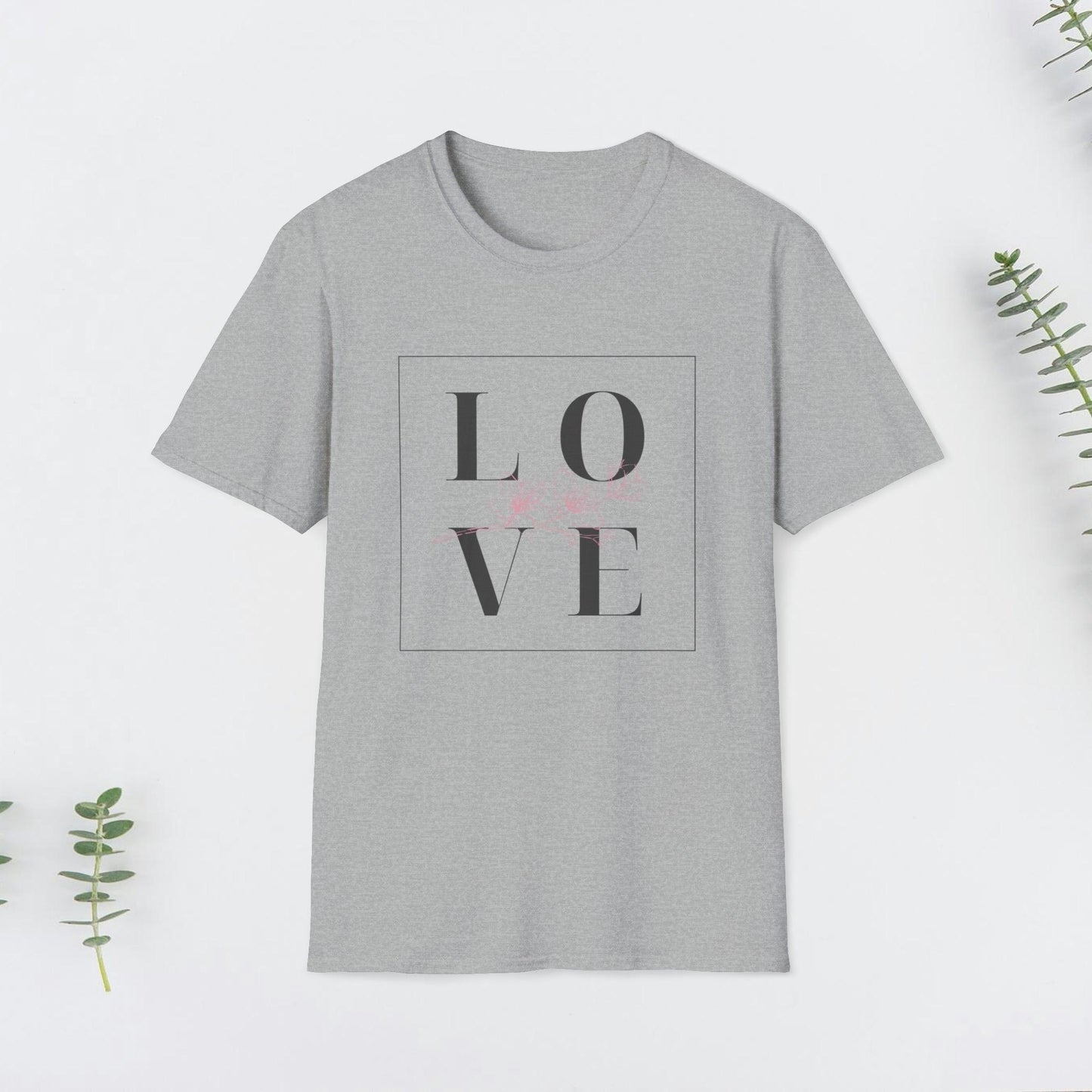 Cute Love Design, Valentine Unisex Softstyle T-Shirt - PrintHub Horizon