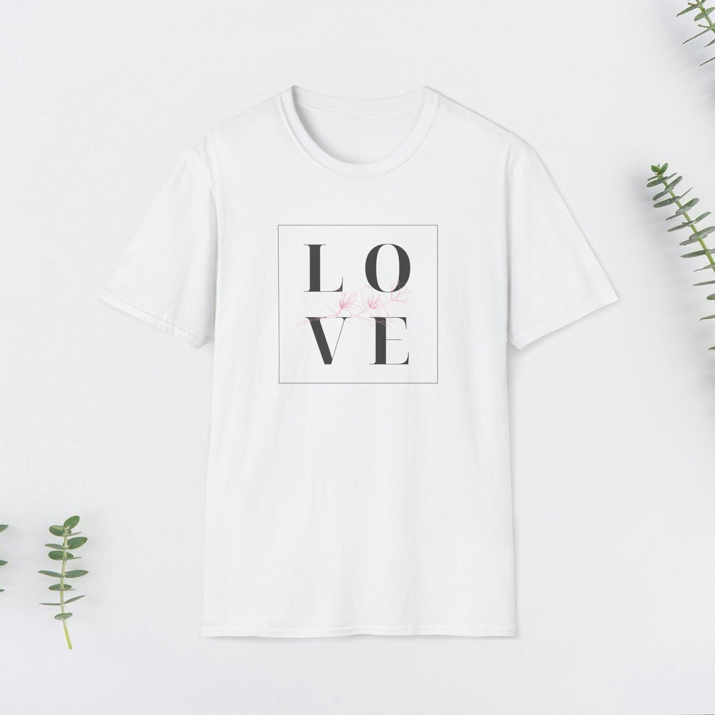 Cute Love Design, Valentine Unisex Softstyle T-Shirt - PrintHub Horizon