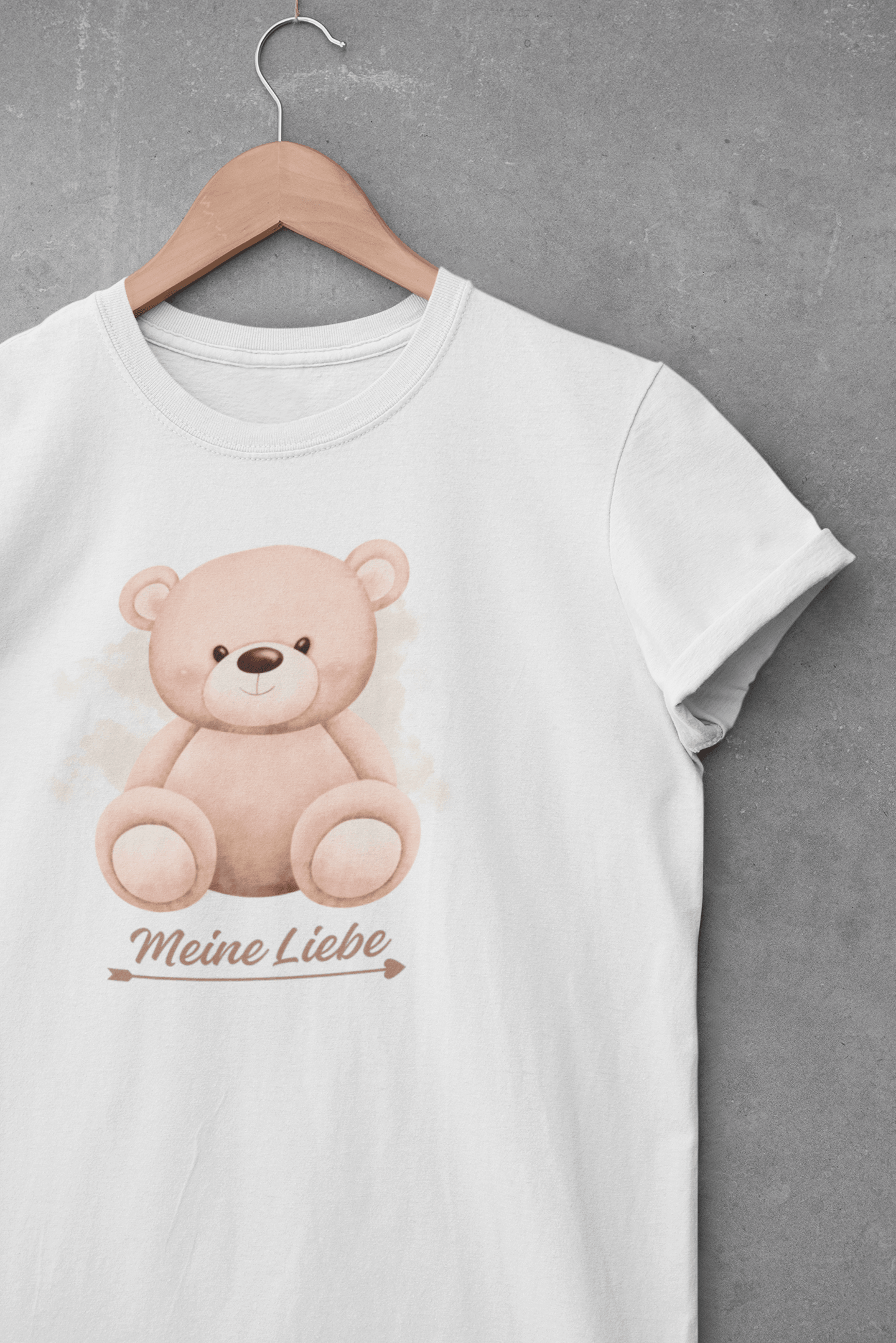 Meine Liebe Teddybär Design Valentine Unisex Softstyle T-Shirt - PrintHub Horizon