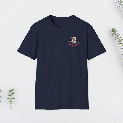 Unisex T-Shirt 'I Love My Valentine Flowers Design' ❤️ – Valentinstag Geschenkidee, Softstyle, Komfortabel - T-Shirt | Jetzt bestellen bei PrintHub Horizon